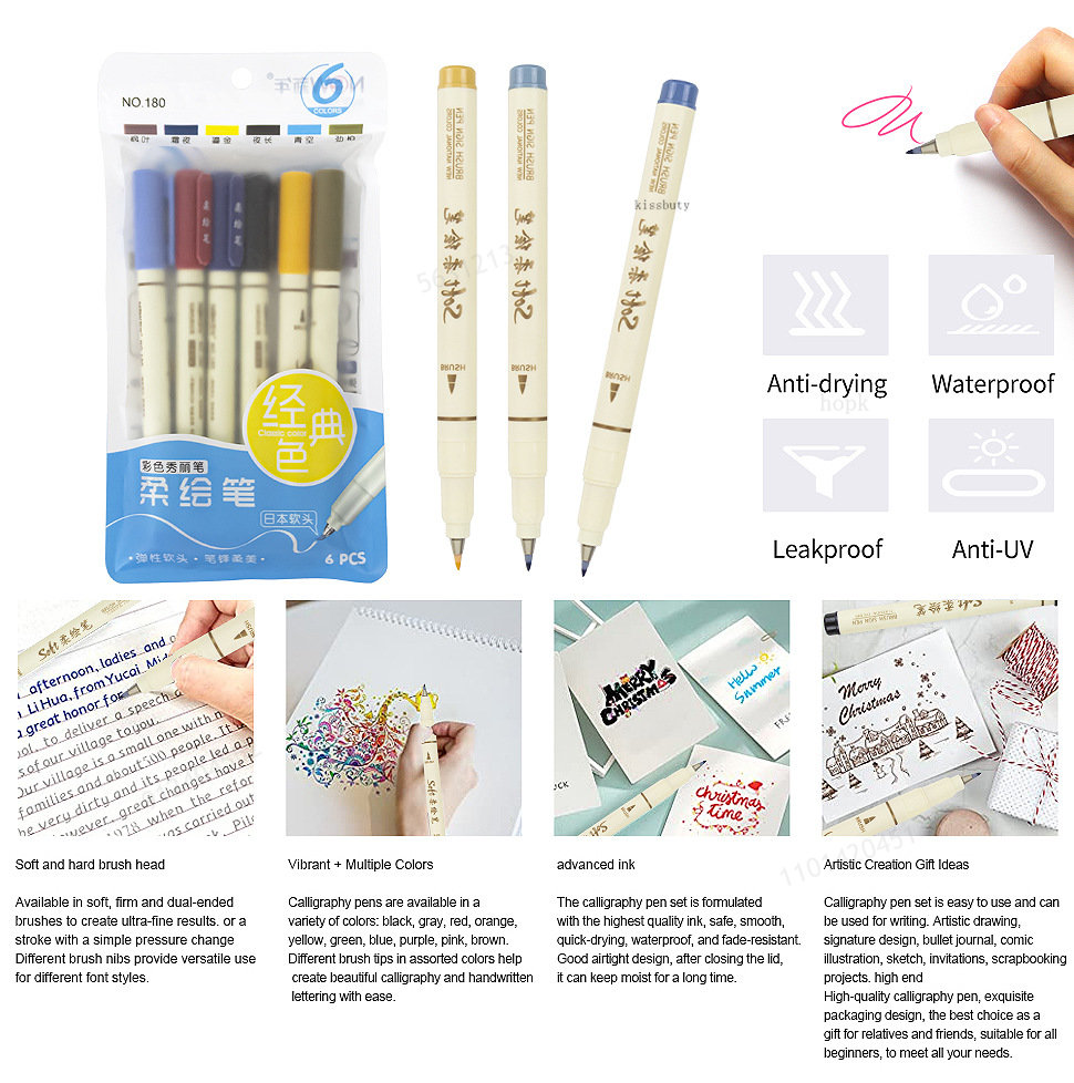 6 stks Nieuwe Retro Kleur Bele - Copic Marker Sketch recensie en prijs