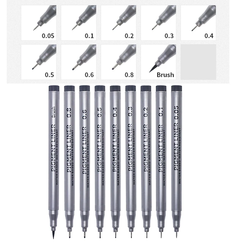 9 stuks/set Pigment Liner Micr - Copic Marker Sketch recensie en prijs