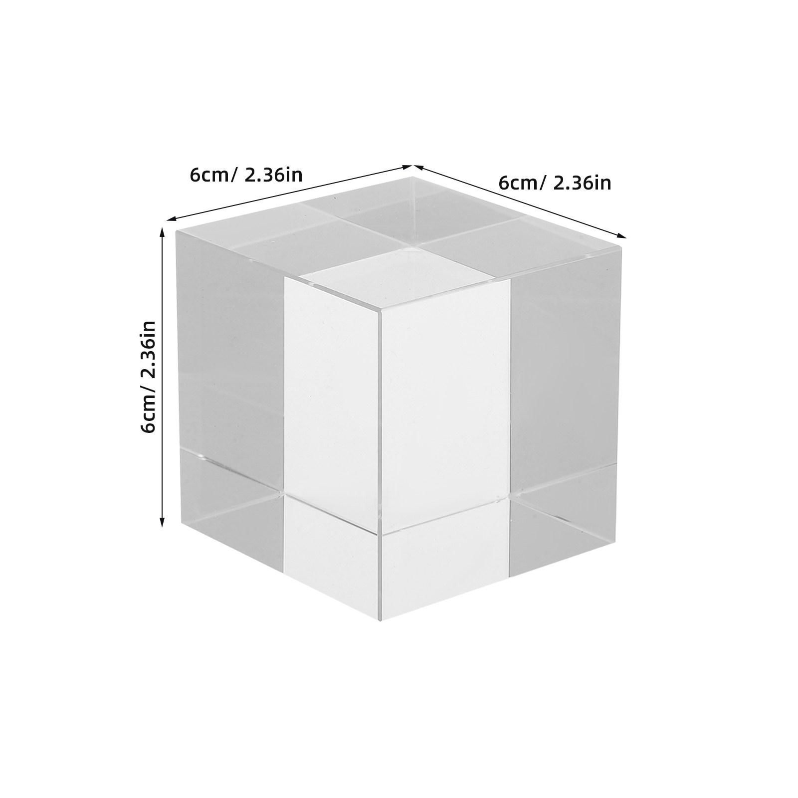 Vierkant kristallen papiergewi - Paper Weight Crystal recensie en prijs
