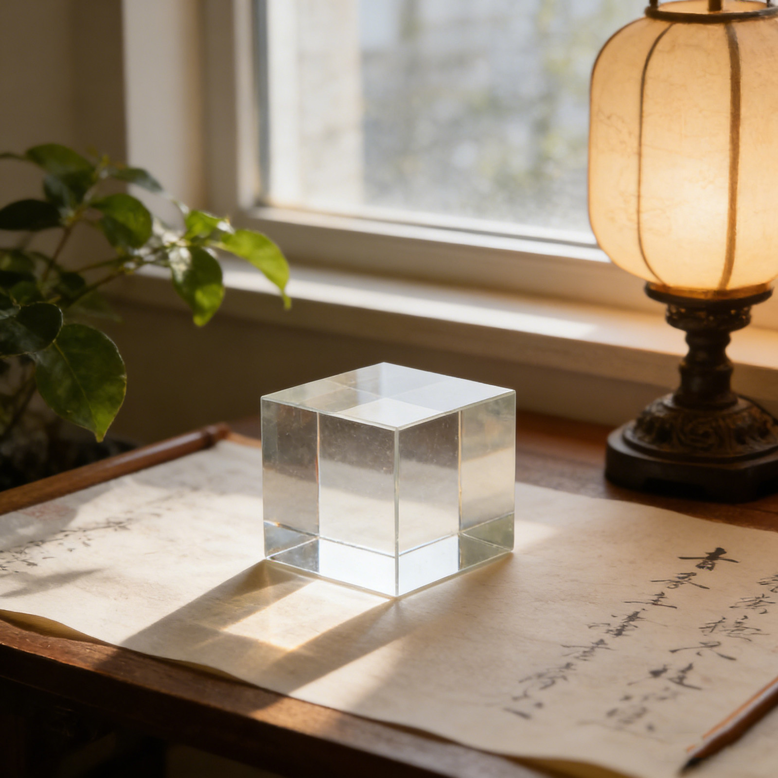 Vierkant kristallen papiergewi - Paper Weight Crystal recensie en prijs