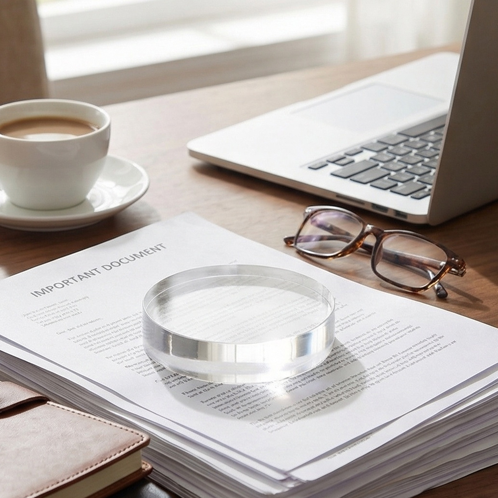 Ronde kristallen papiergewicht - Paper Weight Crystal recensie en prijs