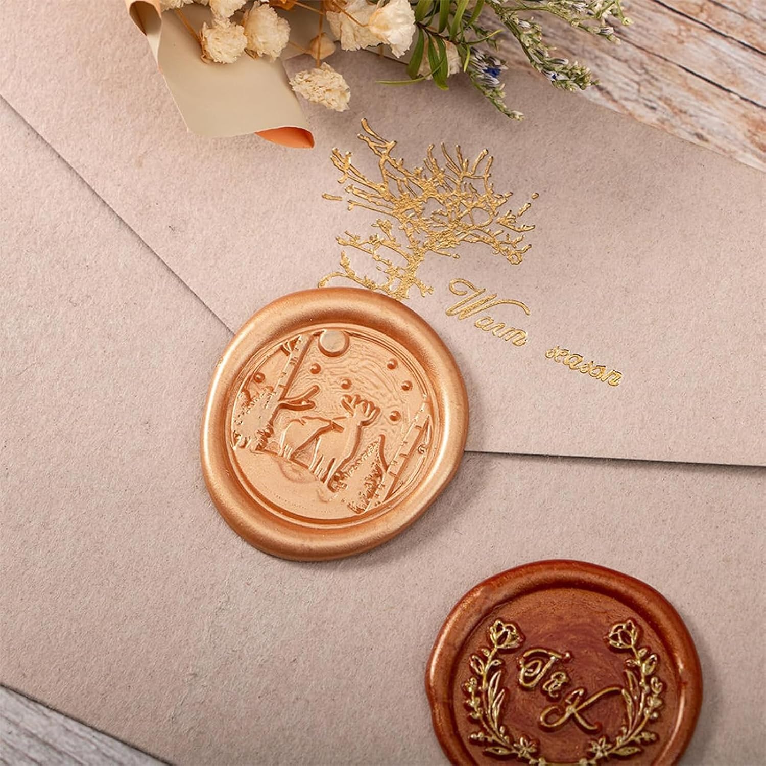 Set met gepersonaliseerde wasz - Wax Seal Stamp Set recensie en prijs