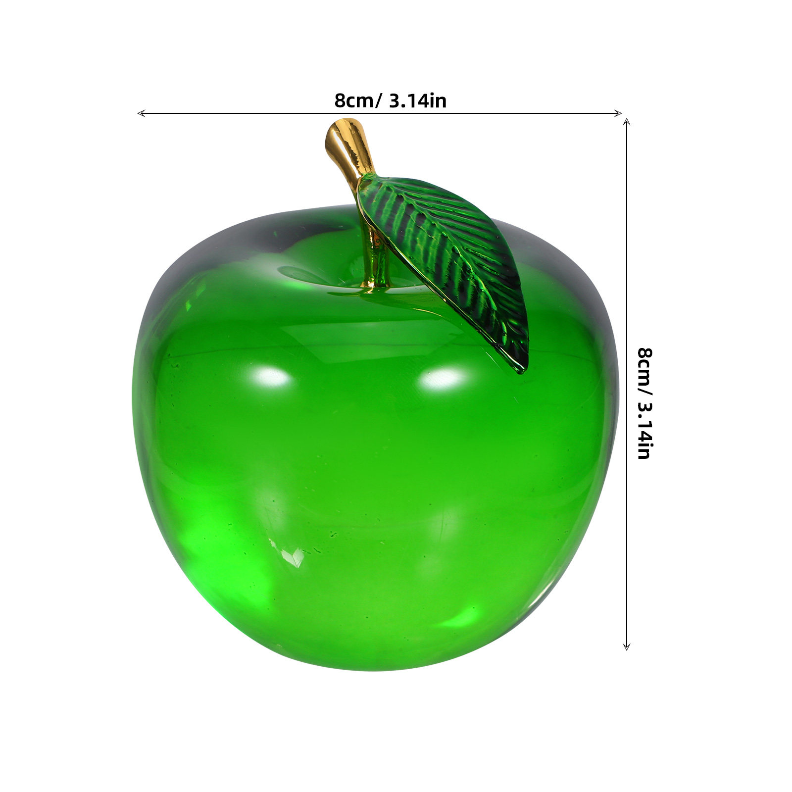 Apple Decoratie Kleine Realist - Paper Weight Crystal recensie en prijs