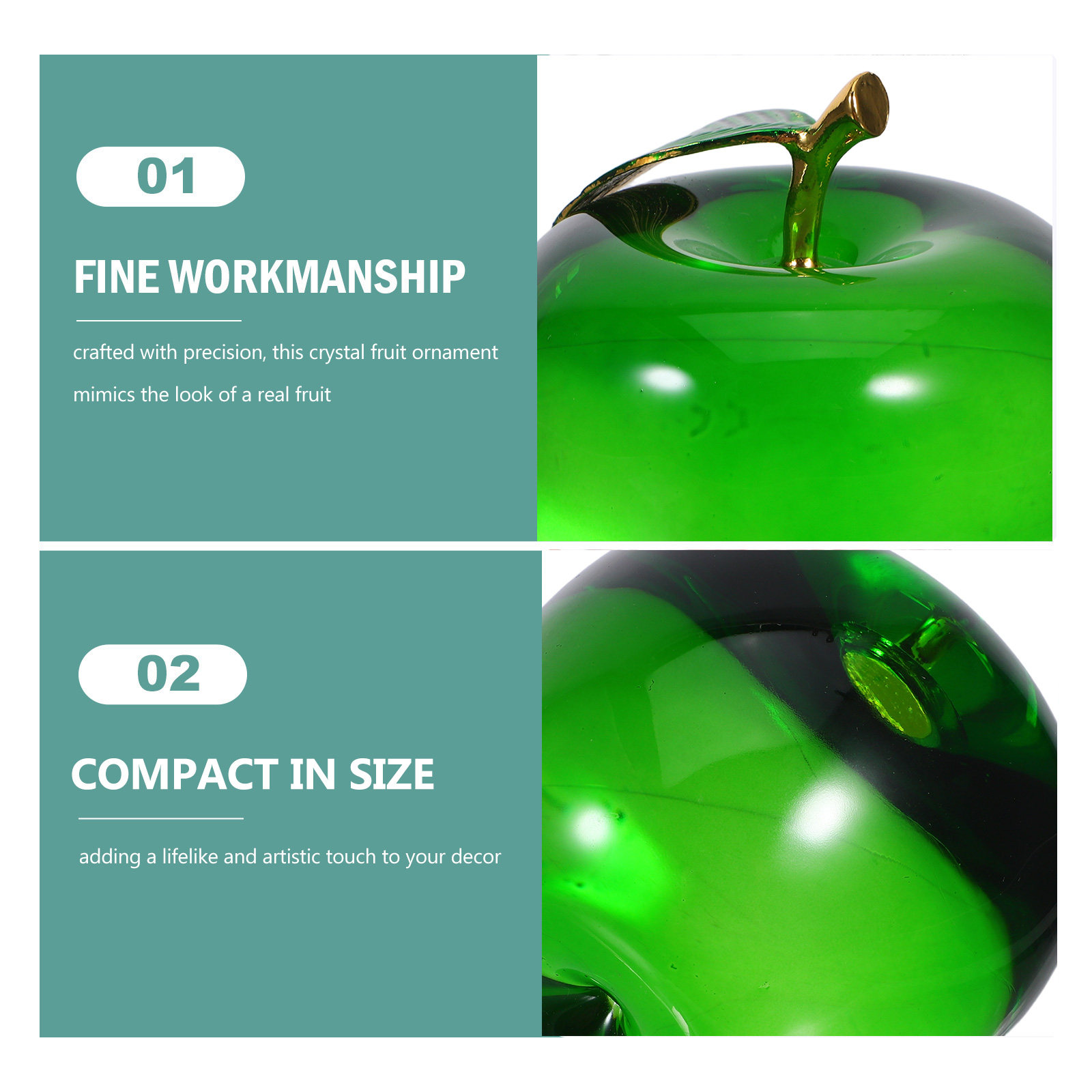 Apple Decoratie Kleine Realist - Paper Weight Crystal recensie en prijs