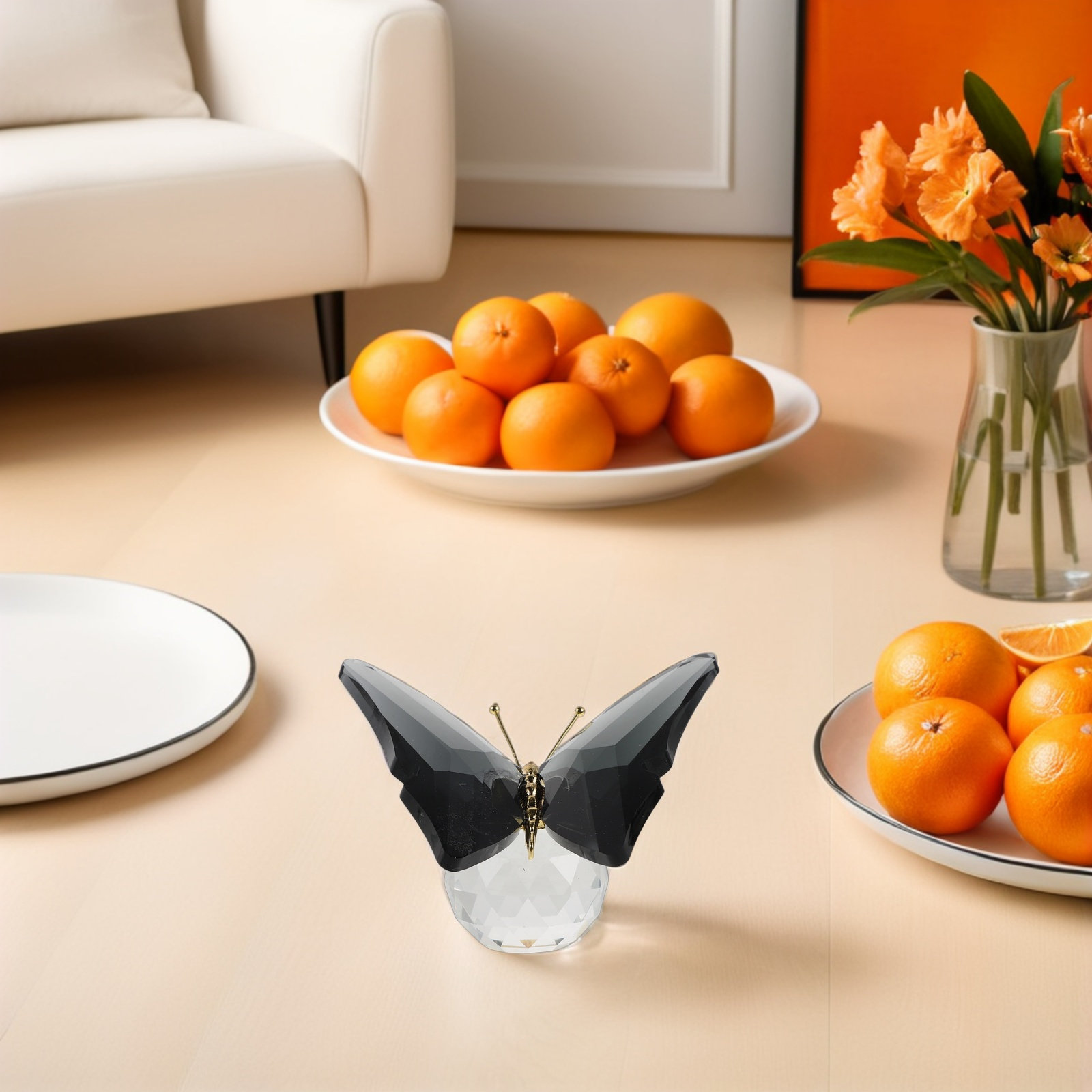 Glazen vlinder-papiergewicht,  - Paper Weight Crystal recensie en prijs