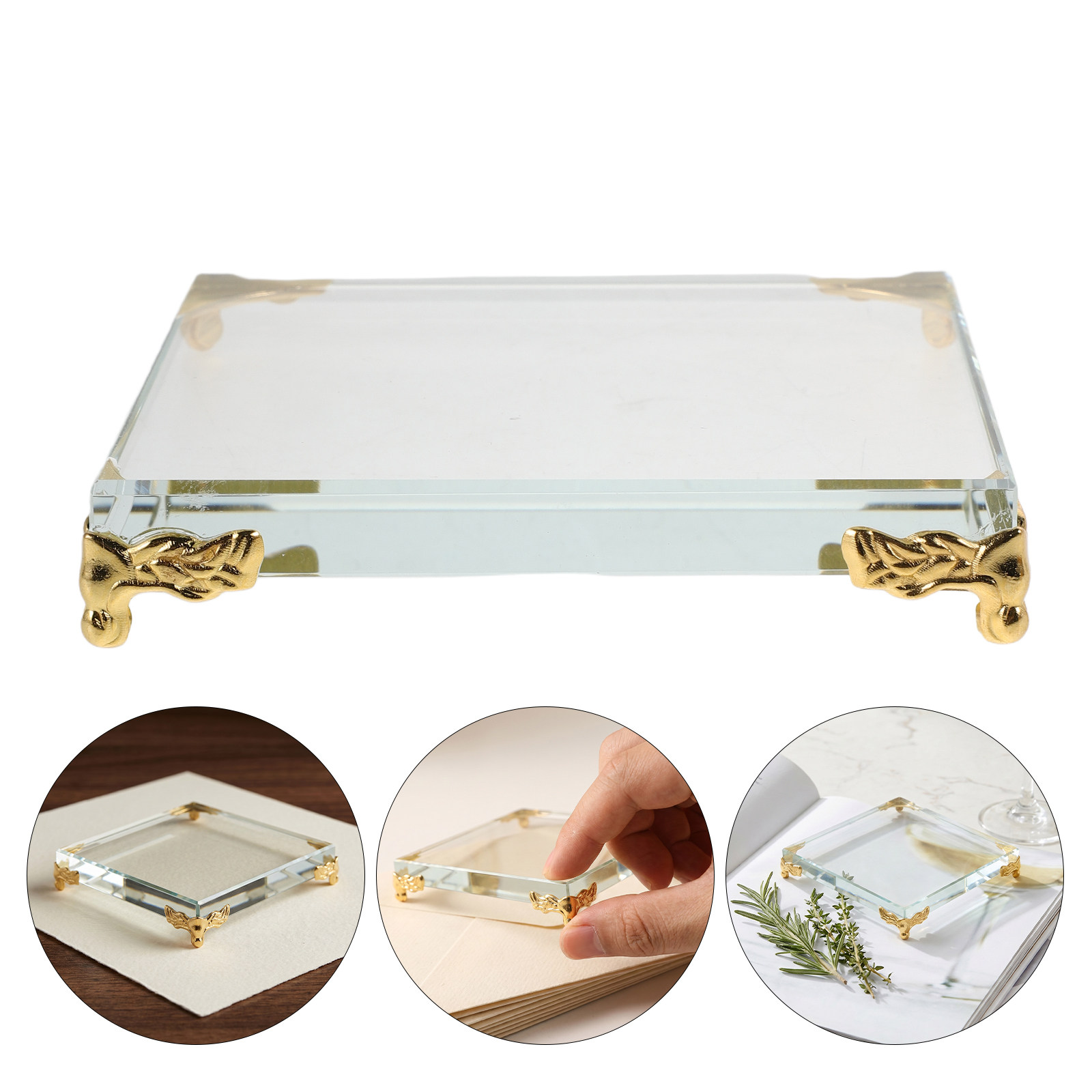 Vierkante kristallen papiergew - Paper Weight Crystal recensie en prijs